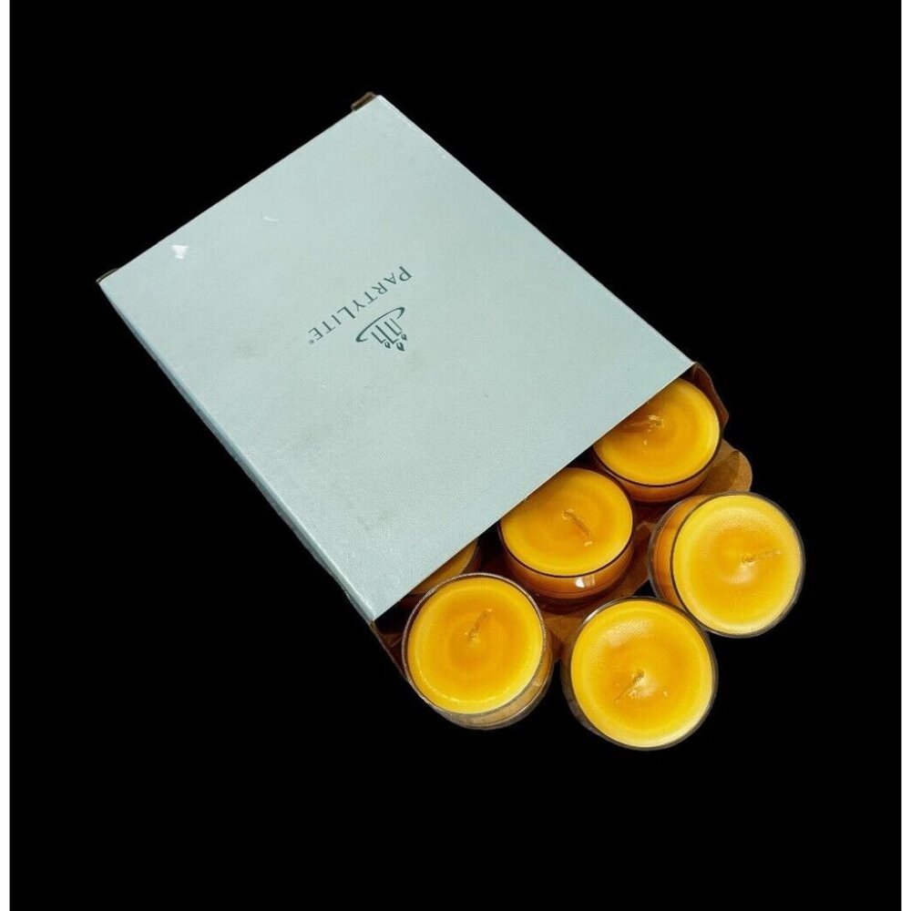 PARTYLITE (12) NEW IN BOX UNIVERSAL TEALIGHT CANDLES MANGO TANGERINE VO4154 Gift